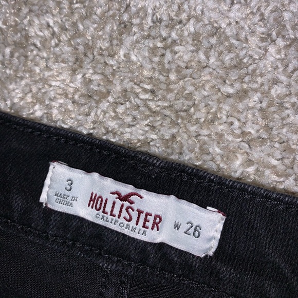 Hollister Black Jean Shorts size 26 - Picture 6 of 9